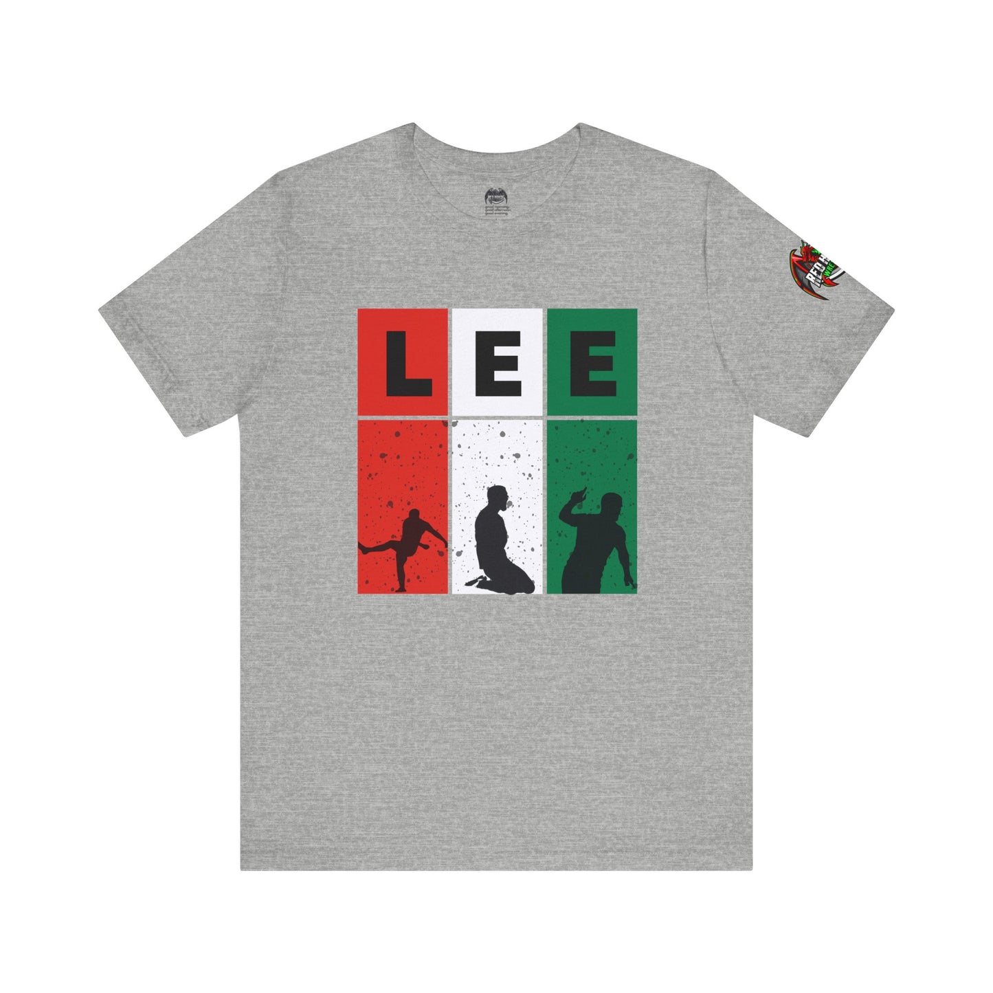 Elliot Lee - Red Horde Logo on Left Sleeve - Unisex Jersey Short Sleeve Tee
