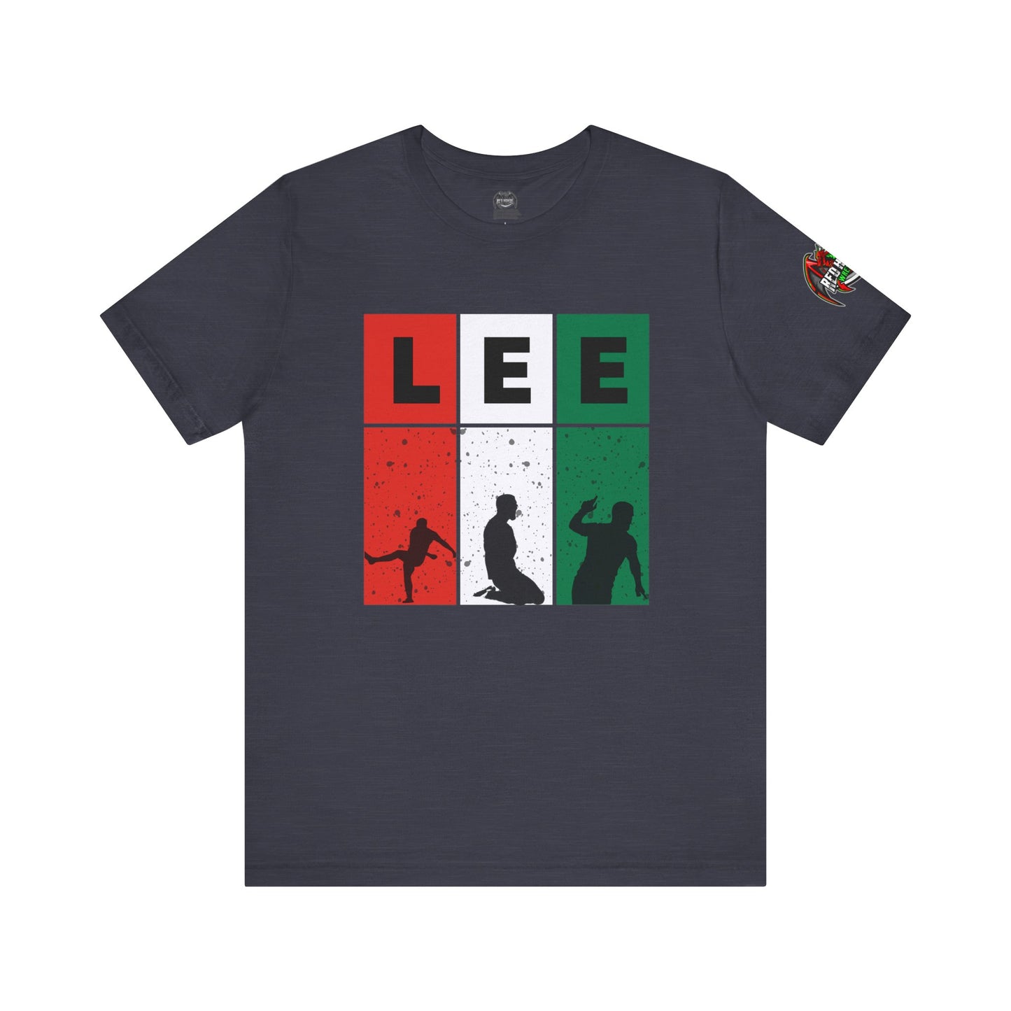 Elliot Lee - Red Horde Logo on Left Sleeve - Unisex Jersey Short Sleeve Tee