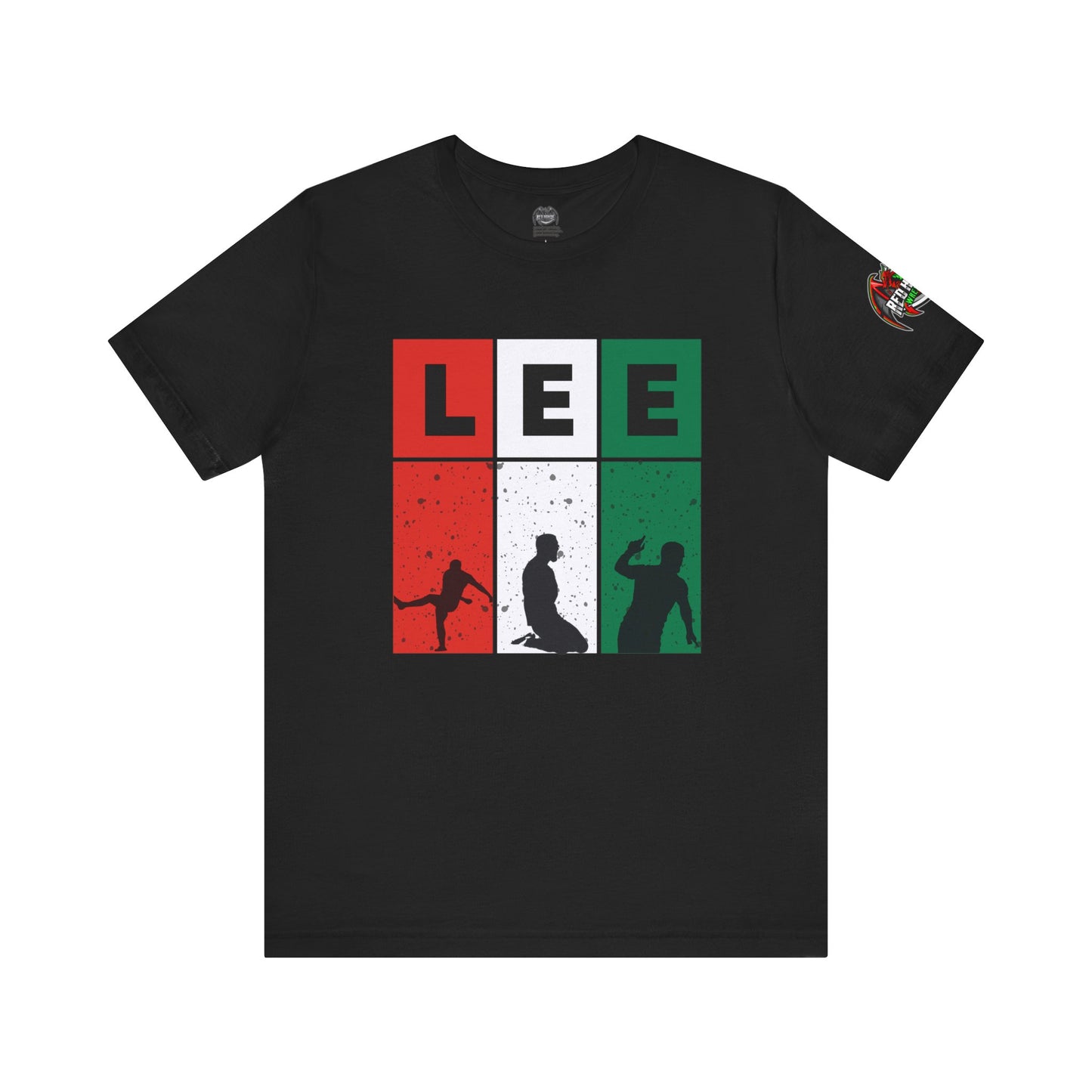 Elliot Lee - Red Horde Logo on Left Sleeve - Unisex Jersey Short Sleeve Tee
