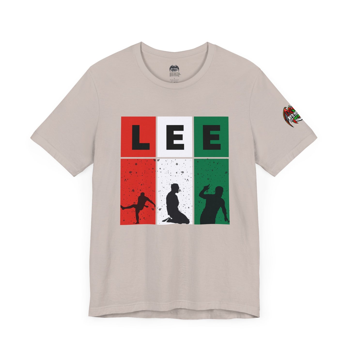 Elliot Lee - Red Horde Logo on Left Sleeve - Unisex Jersey Short Sleeve Tee