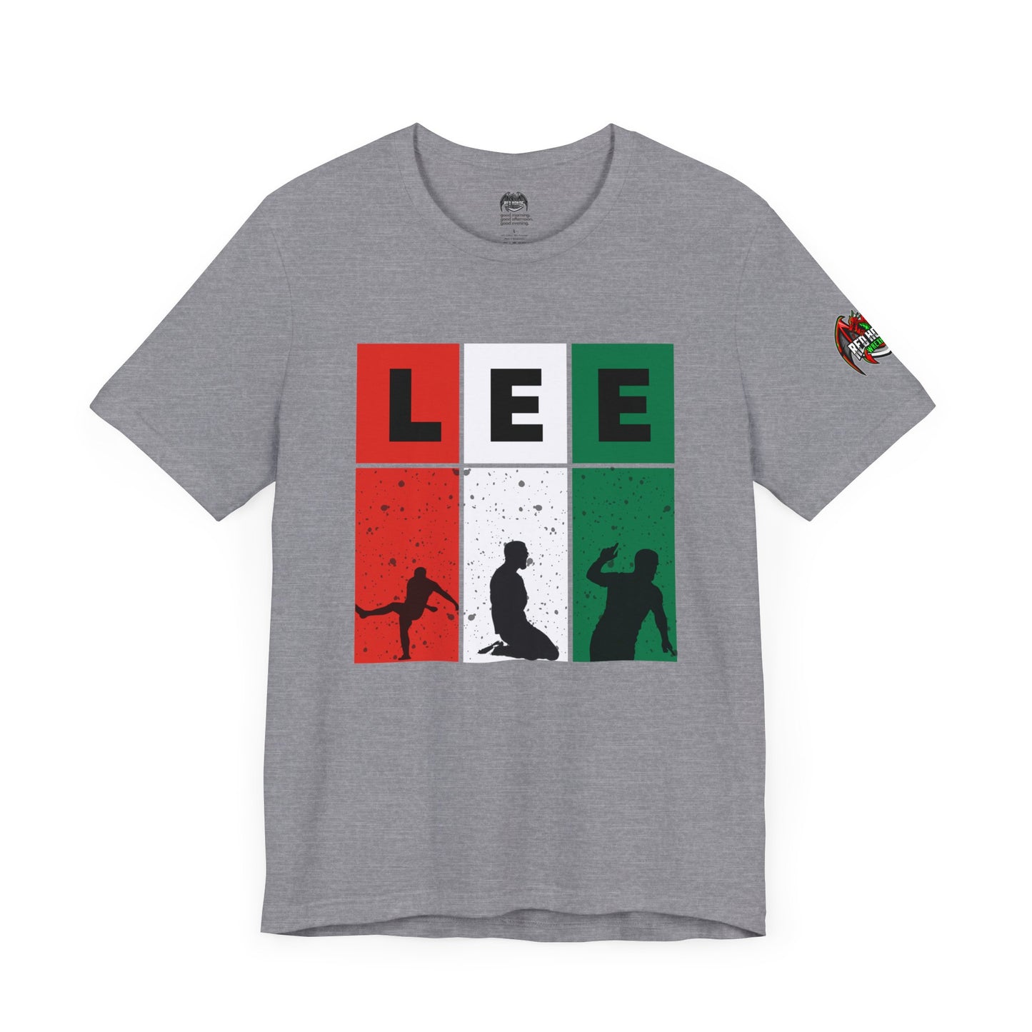 Elliot Lee - Red Horde Logo on Left Sleeve - Unisex Jersey Short Sleeve Tee