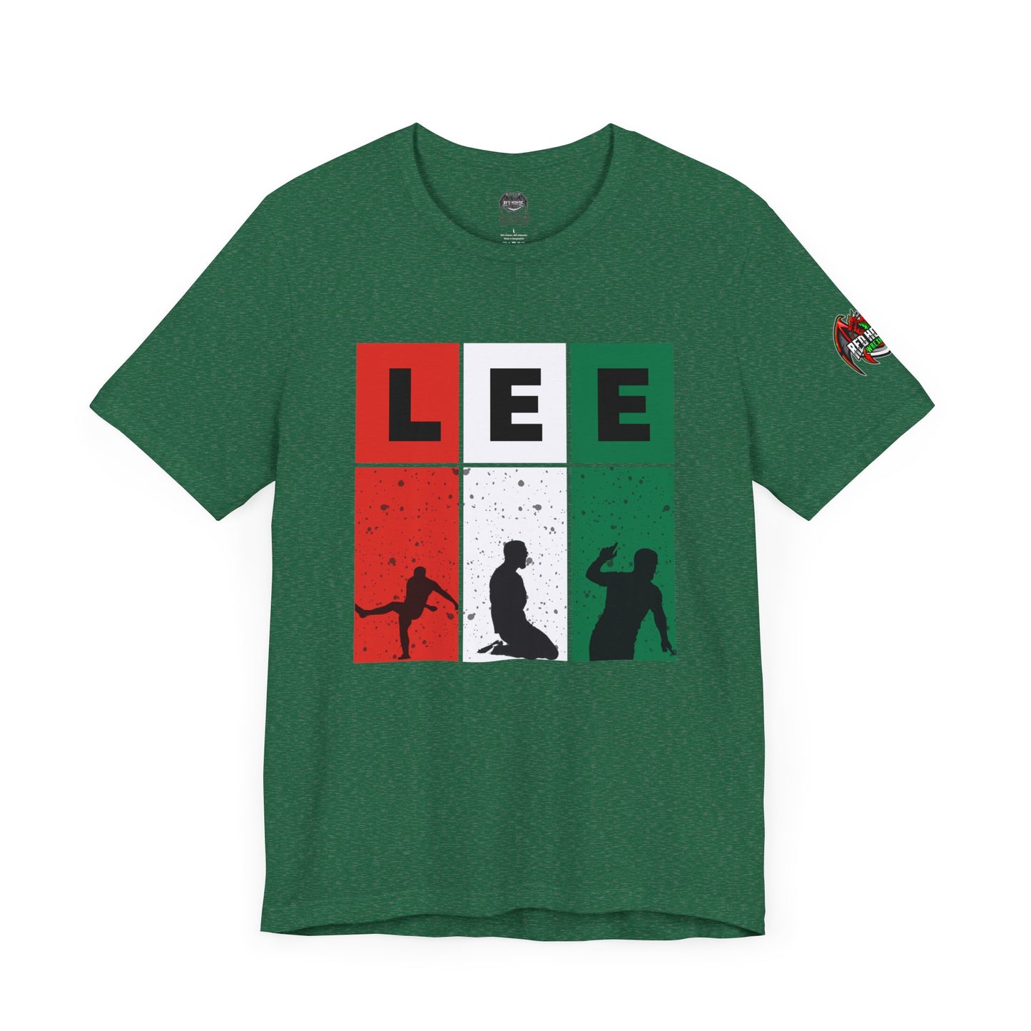 Elliot Lee - Red Horde Logo on Left Sleeve - Unisex Jersey Short Sleeve Tee
