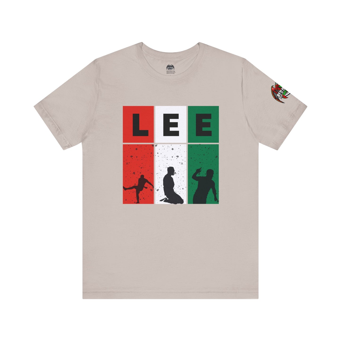 Elliot Lee - Red Horde Logo on Left Sleeve - Unisex Jersey Short Sleeve Tee