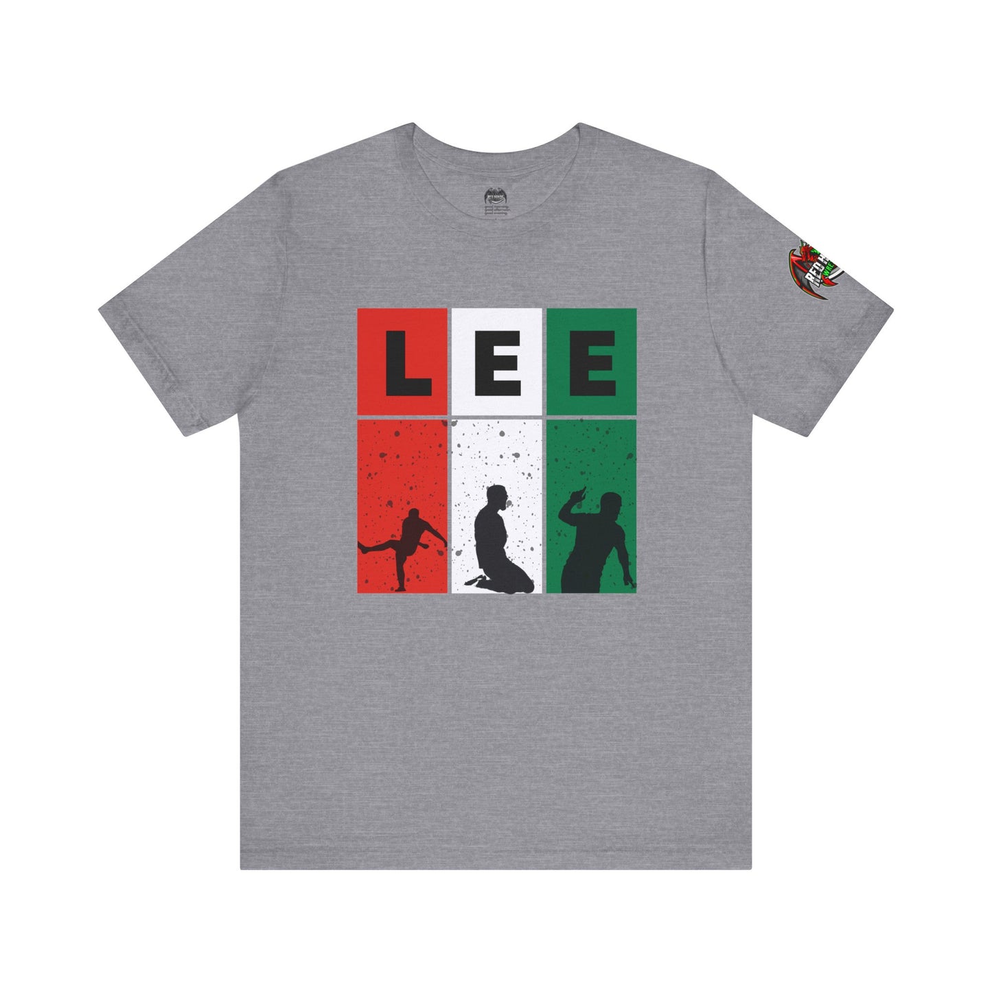 Elliot Lee - Red Horde Logo on Left Sleeve - Unisex Jersey Short Sleeve Tee