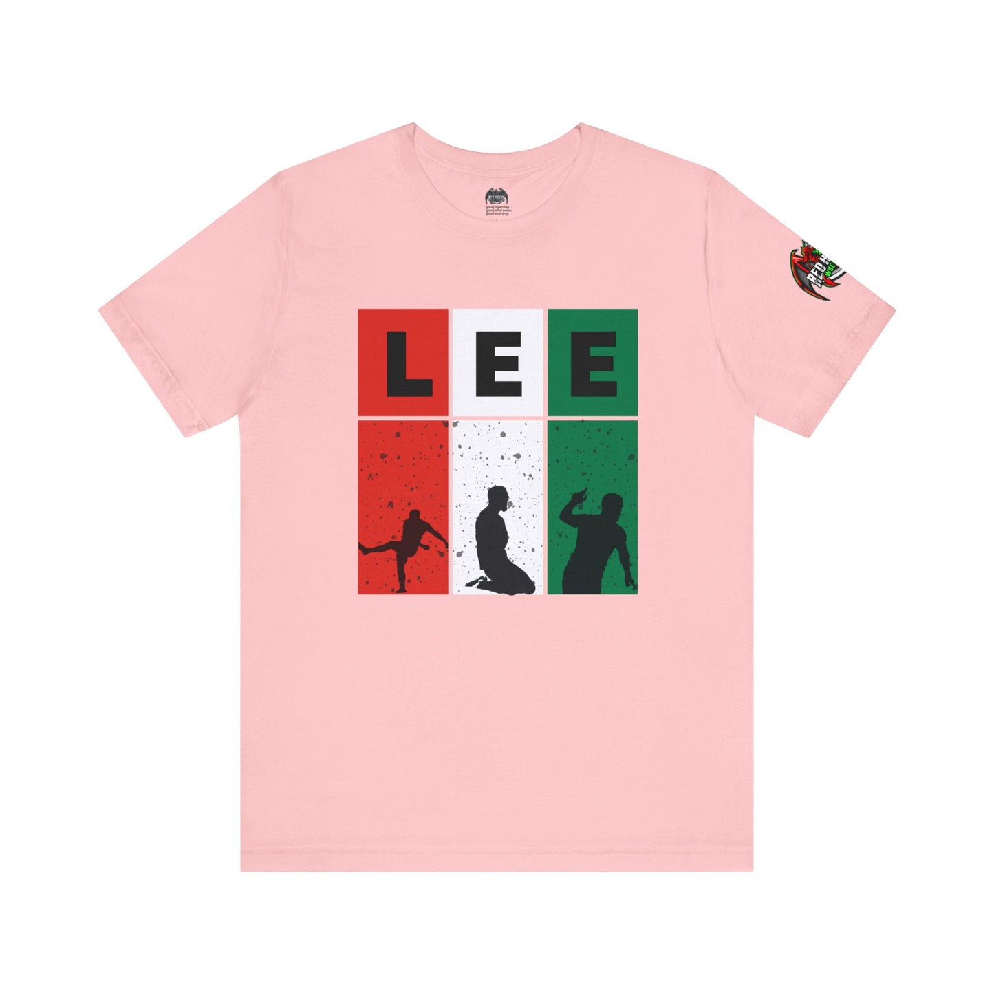 Elliot Lee - Red Horde Logo on Left Sleeve - Unisex Jersey Short Sleeve Tee