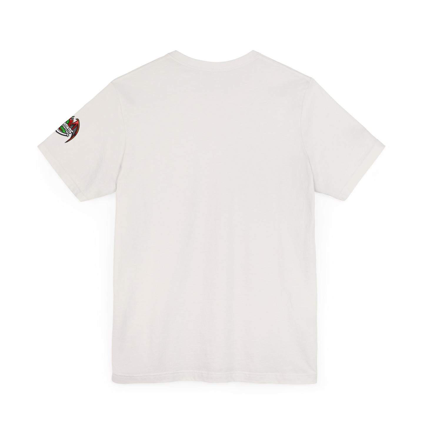 Elliot Lee - Red Horde Logo on Left Sleeve - Unisex Jersey Short Sleeve Tee