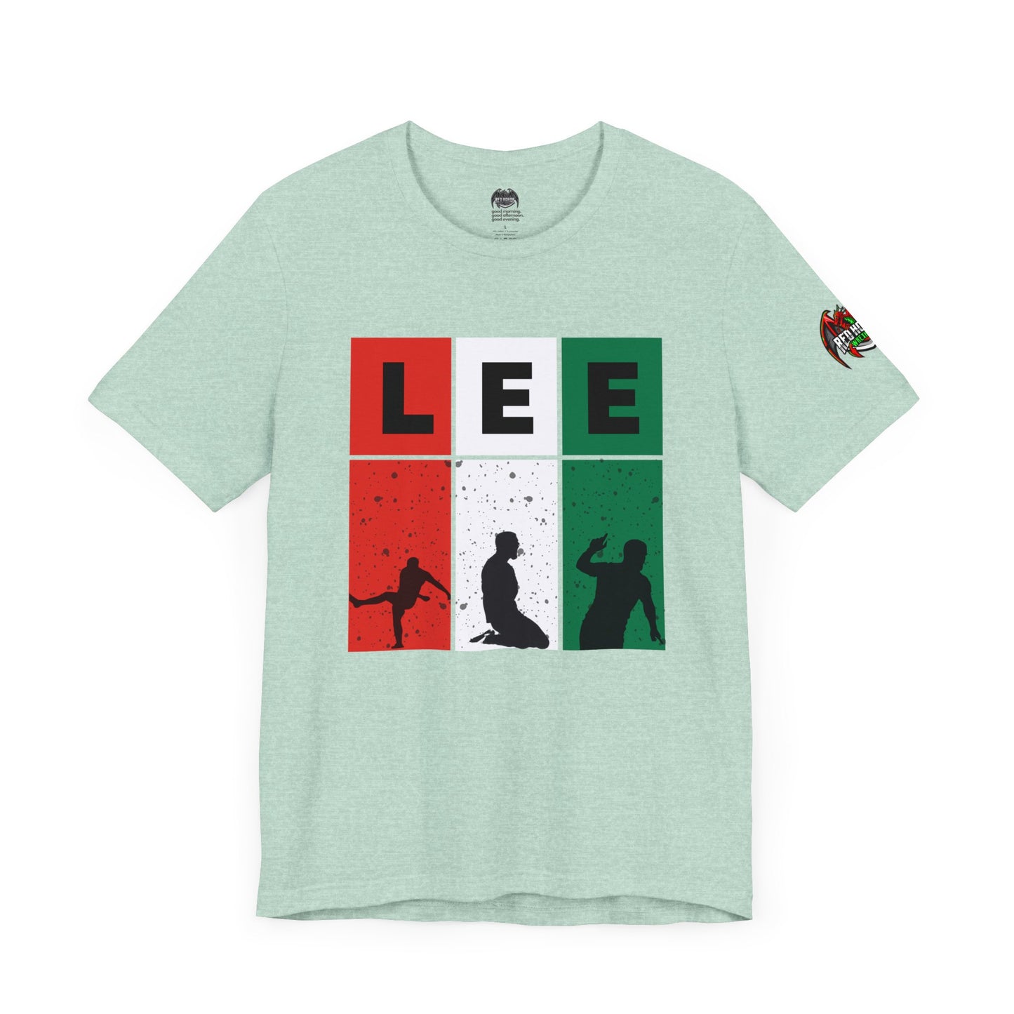 Elliot Lee - Red Horde Logo on Left Sleeve - Unisex Jersey Short Sleeve Tee