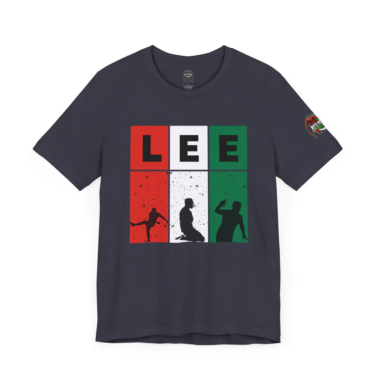 Elliot Lee - Red Horde Logo on Left Sleeve - Unisex Jersey Short Sleeve Tee
