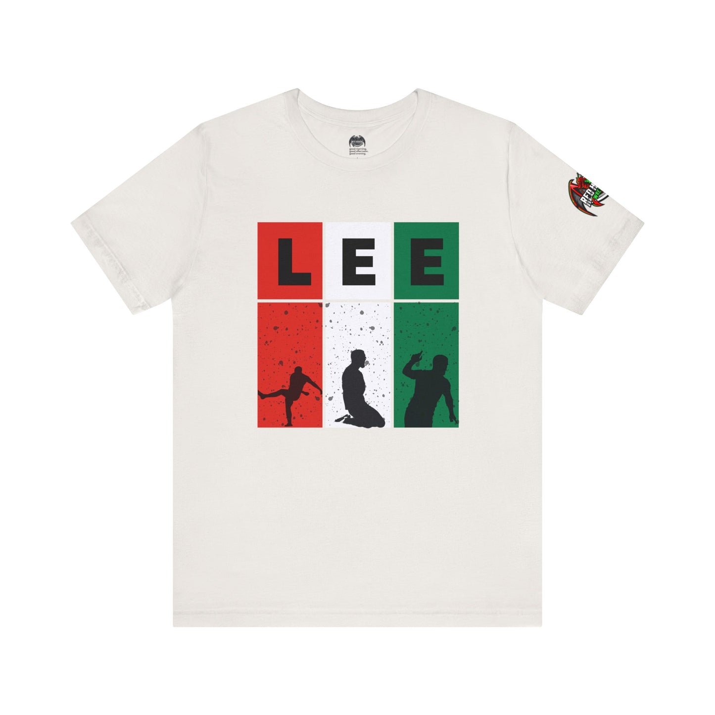 Elliot Lee - Red Horde Logo on Left Sleeve - Unisex Jersey Short Sleeve Tee