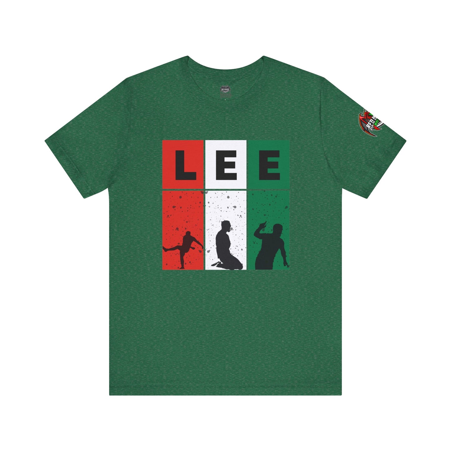 Elliot Lee - Red Horde Logo on Left Sleeve - Unisex Jersey Short Sleeve Tee