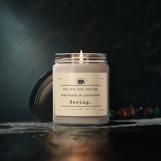 Hey, It's Just Like the Atmosphere in Shrewsbury. Boring. - Unscented - Soy Candle, 9oz