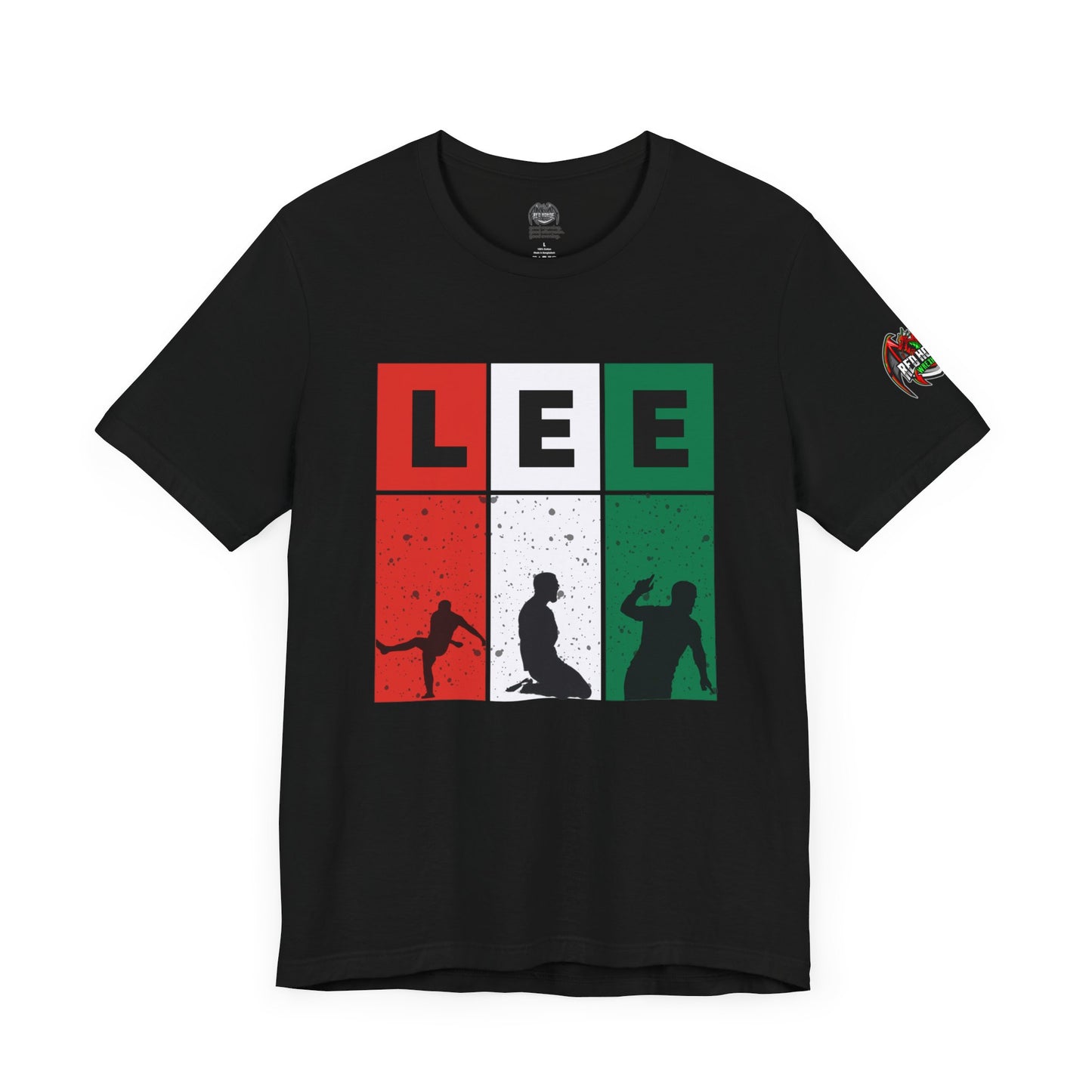 Elliot Lee - Red Horde Logo on Left Sleeve - Unisex Jersey Short Sleeve Tee