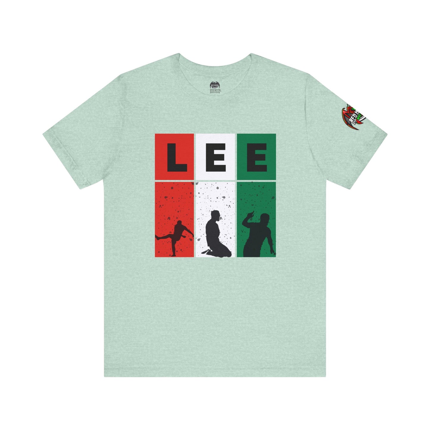 Elliot Lee - Red Horde Logo on Left Sleeve - Unisex Jersey Short Sleeve Tee
