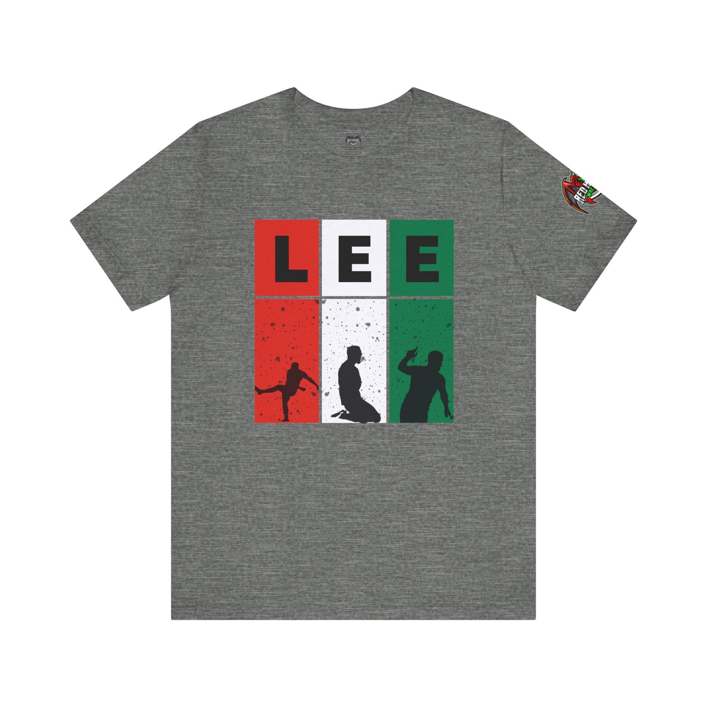 Elliot Lee - Red Horde Logo on Left Sleeve - Unisex Jersey Short Sleeve Tee